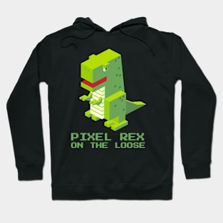 Dinosaur Pixel Rex Rampage - A Dino-mite Tee for Kids Hoodie